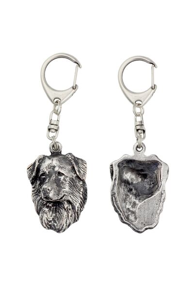 Art - Dog Câine Olandez Ciobănesc - Breloc placat cu argint cu câine, decoraț...