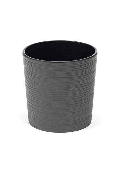 Floraria Tria's Ghiveci Lamela Malwa Dluto -Set planter - Grafit Metalic 19 cm