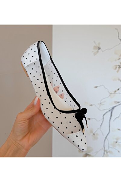 BENOTTİ Women 'Ballet Flats Bybyna White