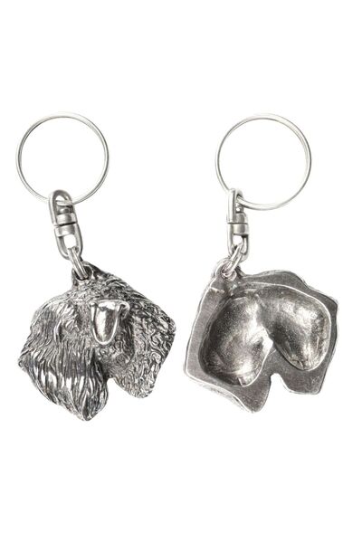 Art - Dog Irish Soft Coated Wheaten Terrier - Pandantiv placat cu argint cu u...