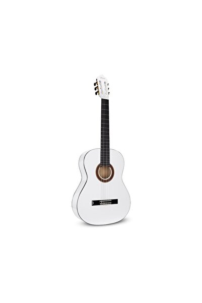 VALENCIA VC103TWT 3/4 Beyaz Klasik Gitar Sap Çelikli (Kılıf hediyeli)