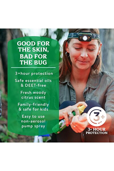 Badger Bug Spray, Family Friendly All Natural Mosquito Repellent w/Organic Essential Oils, Great Smelling Citronella Spray