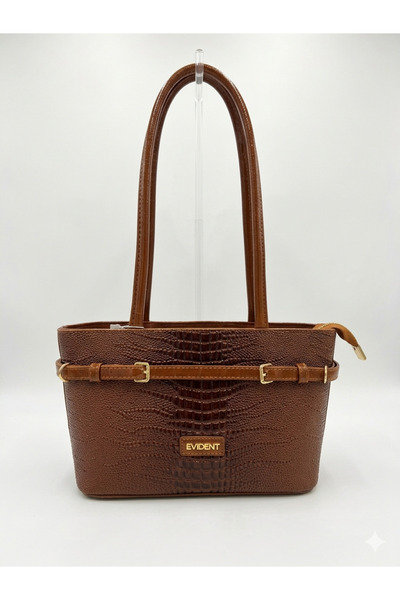 H&D COLLECTİON Γυναικεία τσάντα ώμου με λεπτομέρεια ζώνης και μοντέλο κουβά Μ...