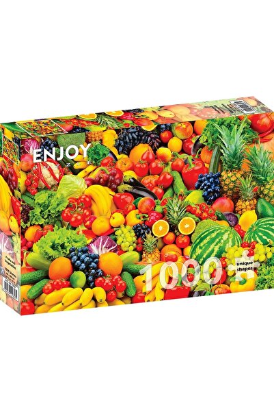 Enjoy Puzzle 1000 Pieces Enjoy Jigsaw Puzzle - Fruits and Vegetables + Puzzle...