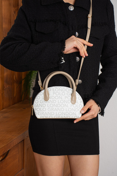 POLOGRAND London Αυθεντική γυναικεία μίνι τσάντα χειρός και ώμου με ρυθμιζόμε...