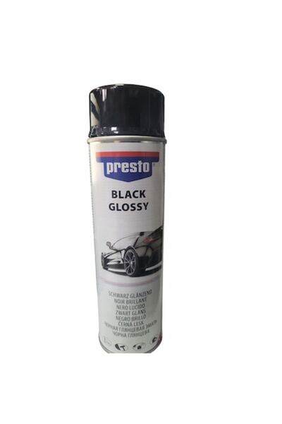 Presto Μαύρο Γυαλιστερό Σπρέι Βαφής 500ML