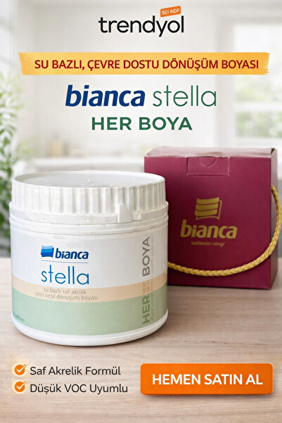 KYM KAYA YAPI MARKET Bianca Stella Su Bazlı Dönüşüm Boyası – Her Yüzey İçin S...