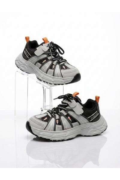 MiniKids Adidasi Kids Habamq negru-gri