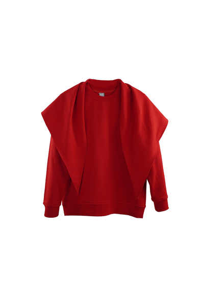 MelsandMano Kadın Şallı Sweatshirt