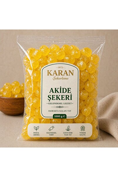 Karan Şekerleme Limonlu Akide Şekeri 1 Kg – Geleneksel Osmanlı Lezzeti