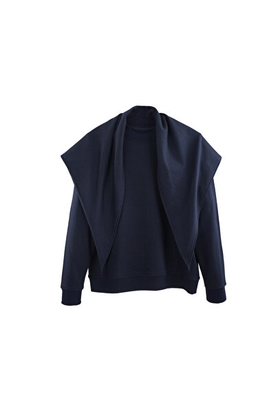 MelsandMano Kadın Şallı Sweatshirt