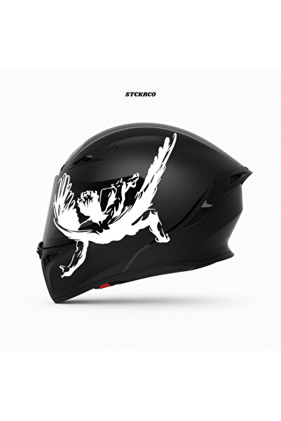 STCKRCO Fallen Angel Kask Stickerı | Motor Kask Yanı Sticker | Fallen Angel M...