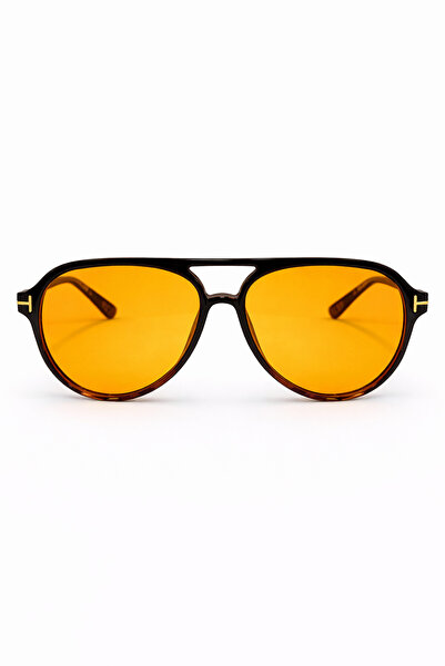 BAYDUK Avenor black orange glass unisex sunglasses