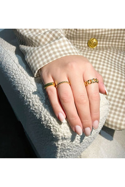 Ervalina 3-Piece Twist Pinterest Ring Set