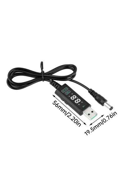 Choice1 USB DC 5V 12V 20V USB Step-up Cable 5-10V to 5-20V Adjustable Voltage...