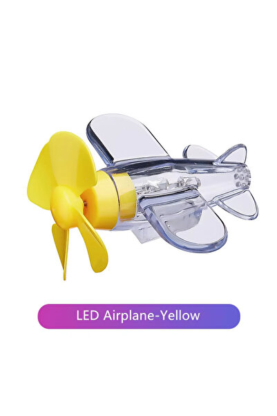 Choice4 زينة طائرة LED تعمل بالرياح باللون الأصفر للدراجات النارية ومقود السي...