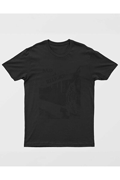 buzagi tasarım ürünleri Bad Religion Regular Fit Black Unisex T-Shirt