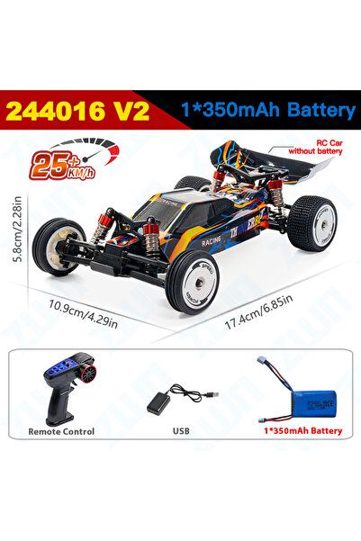 Choice سيارة سباق WLtoys 244016 V2 عالية السرعة تعمل بالتحكم عن بعد، بسرعة 25...