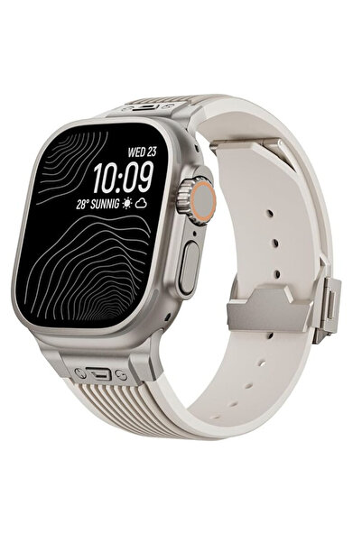 Shesyuki Curea din silicon pentru Apple Watch Ultra 2/Ultra/9/8/7/6/5/4/3/2/1...