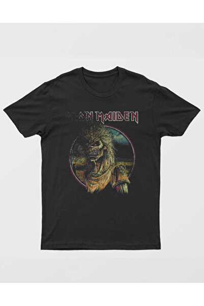 buzagi tasarım ürünleri تي شيرت Iron Maiden Regular Mold باللون الأسود للجنسين