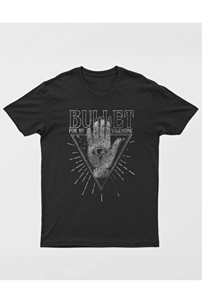 buzagi tasarım ürünleri Bullet for My Valentine Digital Print Regular Fit Bla...