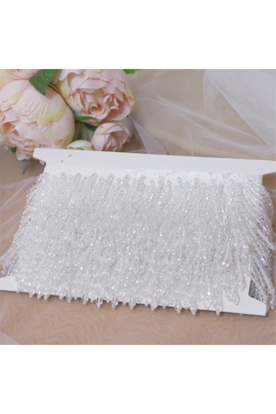 Choice40 1Yard 90CM Off white -B 22color Crystal Tassels Beaded Lace Trim.Tas...