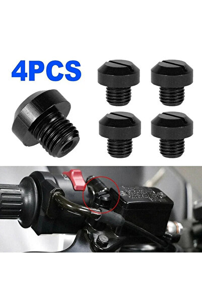 Choice 4 قطع M10 x 1.25 CNC مرآة دراجة نارية ثقب سدادة مسامير البراغي اليد ال...