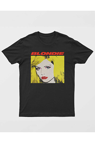 buzagi tasarım ürünleri Blondie Regular Fit Black Unisex T-Shirt