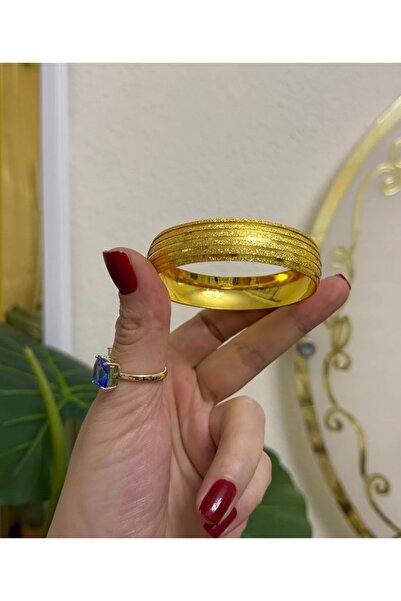 atom butik Çelik 14k kaplama kuyum model simli bilezik