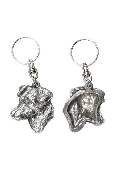 Art - Dog Jack Russell Terrier - Pandantiv câine placat cu argint, decorațiun...