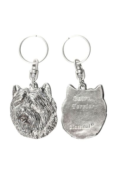 Art - Dog Cairn Terrier - Pandantiv câine placat cu argint, decorațiune pentr...