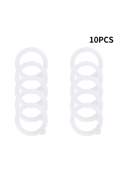 Choice1 10pcs-white 10pcs—Silicone Gasket Replacement Airtight Sealing Rings ...