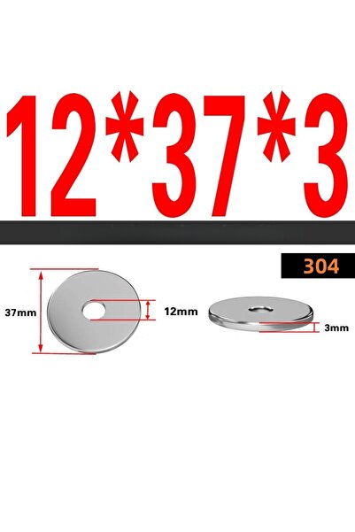 Choice3 DPD-M12-2Pcs A2-70 حلقات غسيل مسطحة كبيرة من الفولاذ المقاوم للصدأ 30...