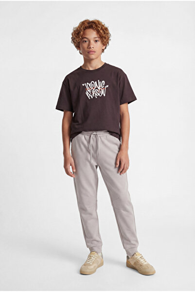 PAULMARK Αγορίστικο παντελόνι φόρμας με ελαστική μέση και κορδόνια