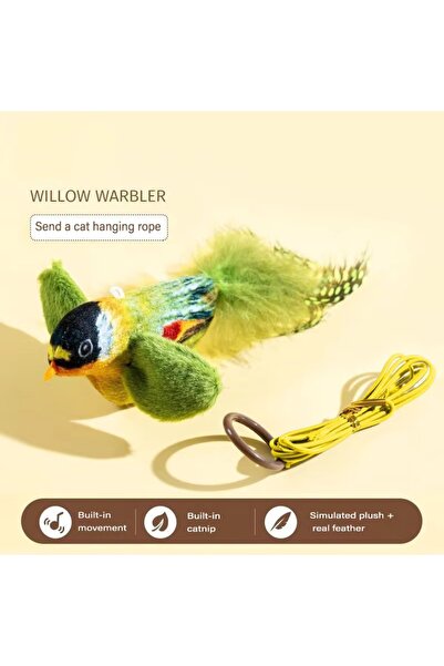 Choice Simulation Bird Interactive Cat Toy with Realistic Bird Sound - Plush ...