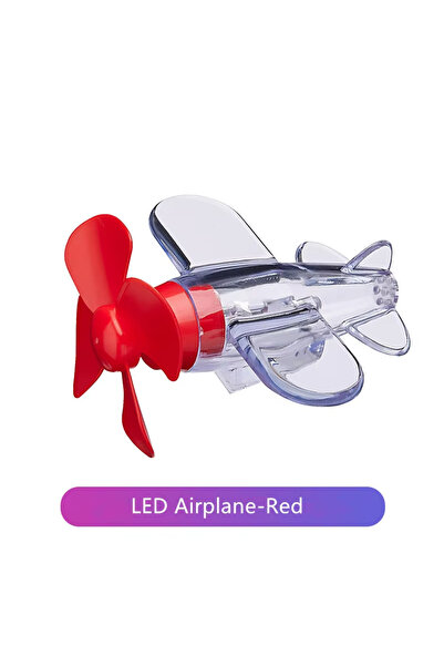 Choice7 زينة طائرة LED تعمل بالرياح باللون الأحمر للدراجات النارية ومقود السي...