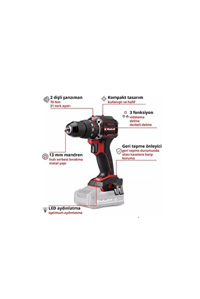 Einhell Professıonal Tp-cd 18/70-c Li-i Bl - Solo Akülü Darbeli Vidalama +4,0 Ah Akü Starter Kit
