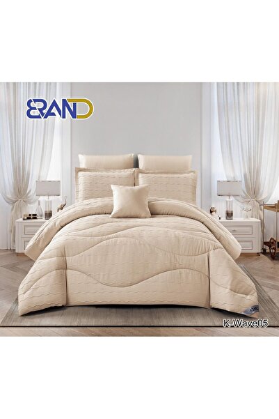RAND مفرش نفرين فاخر صيفي WAVE – حشوة عالية الجودة – طقم 7 قطع