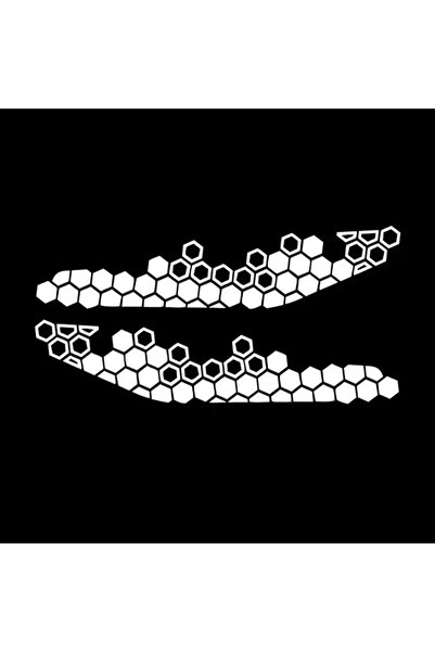 Choice1 white Motorcycle Head Stickers Honeycomb Decal Motorbike Decorative S...