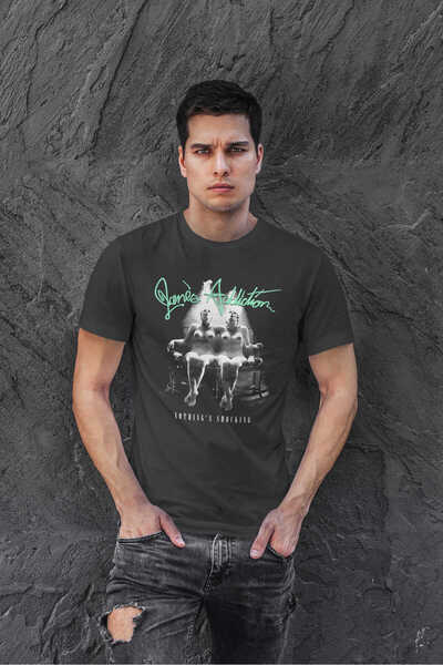 buzagi tasarım ürünleri Jane's Addiction Regular Fit Black Unisex T-Shirt