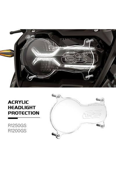 Choice Motorcycle Acrylic Headlight Protector Light Cover Protective Guard Fo...