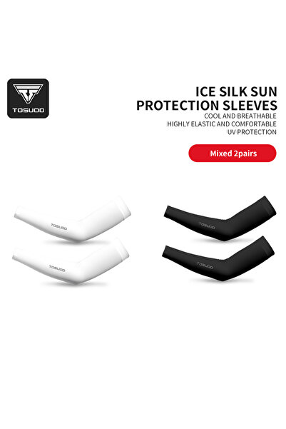 Choice7 mixed 2 pairs TOSUOD 1/2/3 Pairs Ice Silk Sleeves UV Protect Breathab...