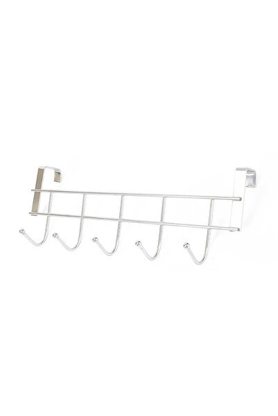 Choice 1pc 1pc 5 Hooks Over The Door Hooks Wash Room Hanger Clothes Towel Sto...