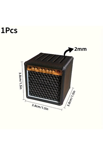 Choice1 1pcs Vintage Speaker Guitar Pick Holder, Portable Guitar Picks Clip,G...