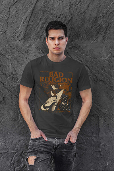 buzagi tasarım ürünleri Bad Religion Regular Fit Black Unisex T-Shirt
