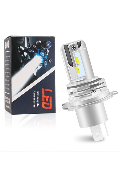 Choice H4 H4 LED Motorcycle Headlight Bulbs Hi Lo Beam Moto Lights For Yamaha...