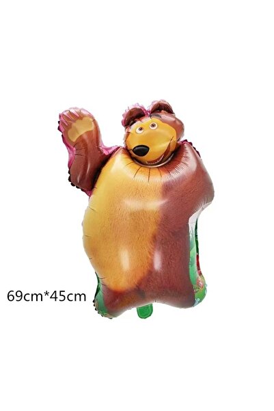 Choice3 as show 1pc bear balloon M Aluminium Foil Latex Balloon For Kids Part...