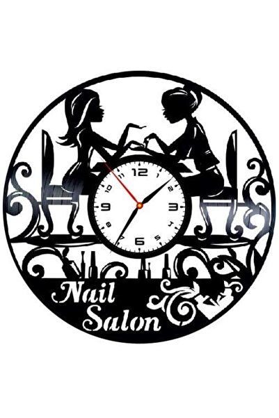 OEM Διακοσμητικό Ρολόι Τοίχου “Nails Studio – Εμπειρία Ομορφιάς”