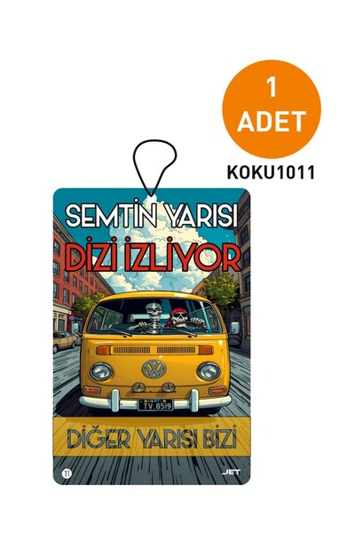 JR Jetreklam Özel Tasarımlı Atarlı Dekoratif Askılı Oto Kokusu ve Araç Kokusu