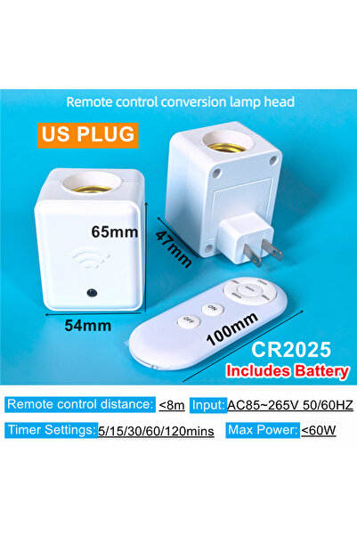 Choice مفتاح إضاءة LED بمستشعر حركة PIR E27 للتحكم عن بعد، قاعدة مصباح بقابس ...
